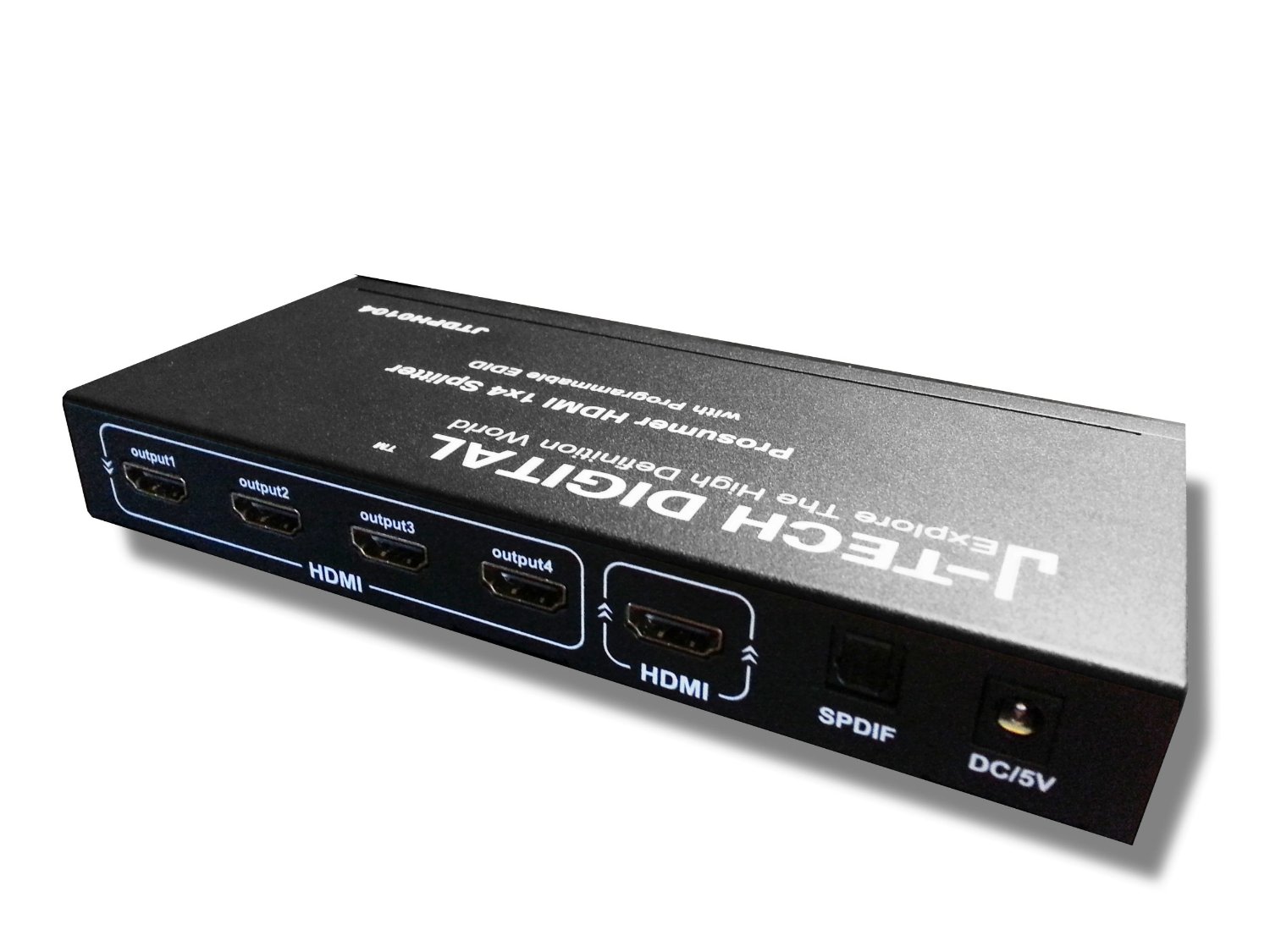 J-Tech Digital Advanced 1x4 HDMI Splitter with 4K Ultra HD - All